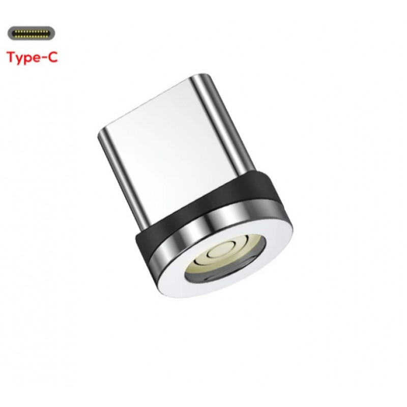 Магнітний круглий конектор Type C USB TOPK для швидкої зарядки 3А