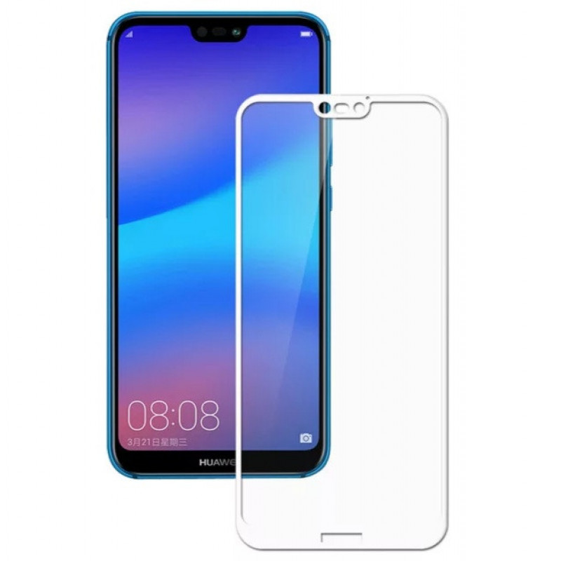 Загартоване захисне скло на Huawei P20 Lite Біле