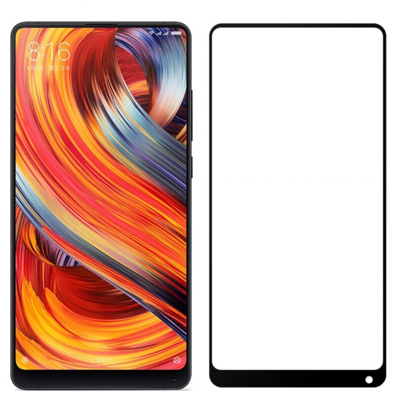 Загартоване захисне скло на Xiaomi Mix 2 Чорне