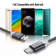 Micro USB кабель з подовженим коннектором 9 мм, усилений Сірий 2 метра