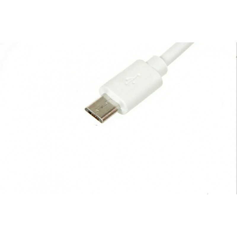 Micro USB кабель для захищених смартфонів 8 mm 2A 100 см. Білий