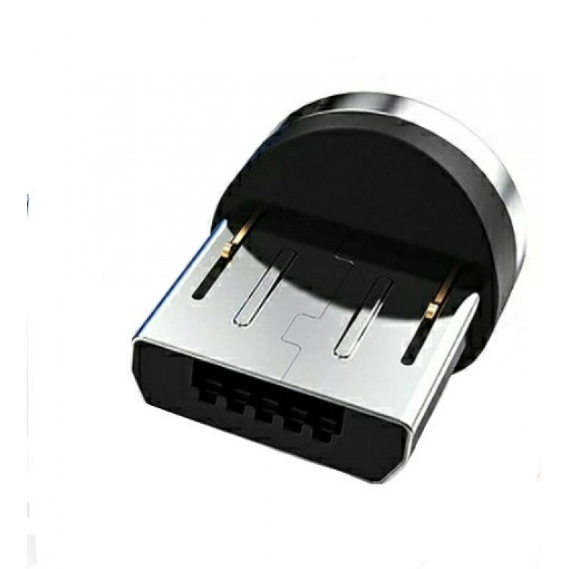 Магнітний кабель Micro USB TOPK Cвітиться (червоним) для швидкої зарядки 3.0 Розовий