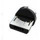 Магнітний кабель Micro USB TOPK Cвітиться (червоним) для швидкої зарядки 3.0 Розовий