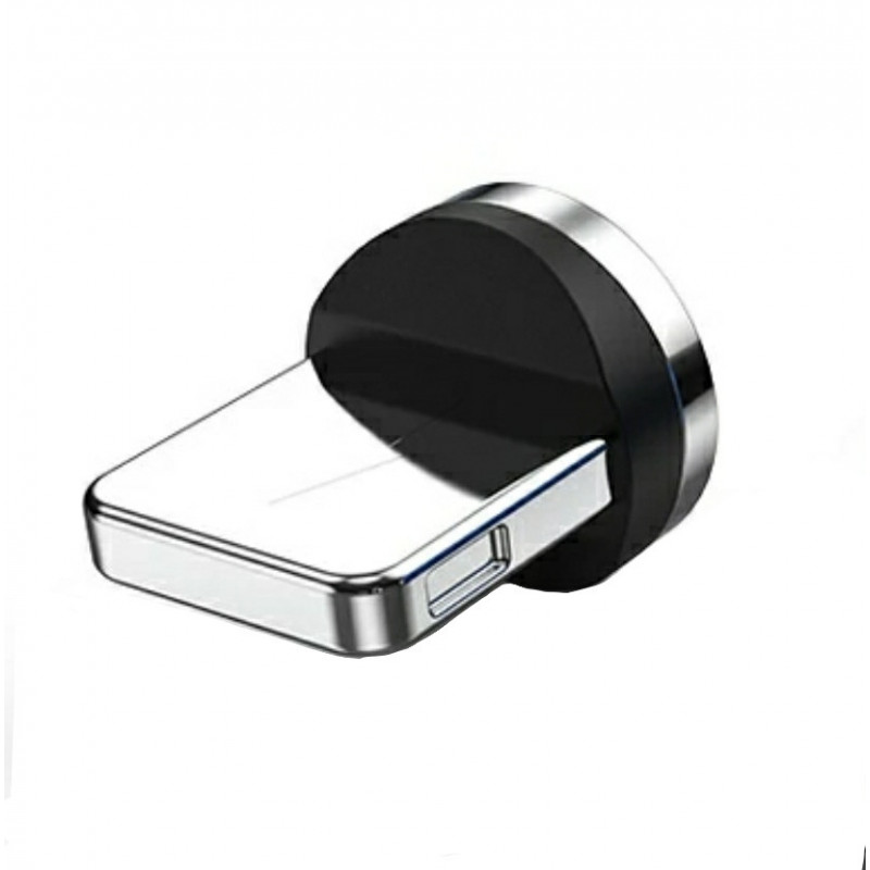 Магнітний USB кабель для Iphone (8-Pin) TOPK Cвітиться (червоним) швидка зарядкa 3A Розовий