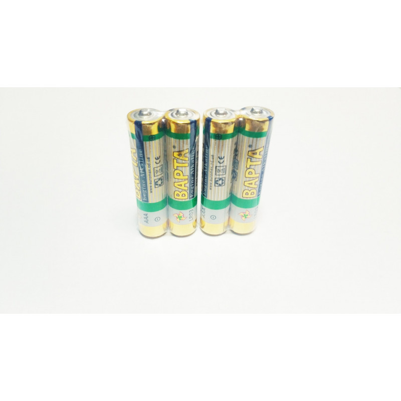 Батарейка ВАРТА Alkaline AAA 1.5V (міні пальчик) 4 штуки