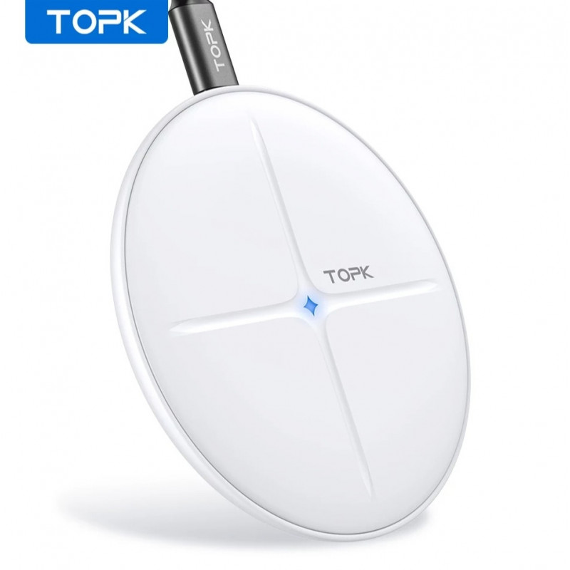 Безпровідний оригінальний зарядний пристрій TOPK B09W швидка зарядка 10W Білий