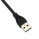 Зарядний USB кабель для фітнес браслета Mi Band 2 Чорний