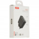 Блок питания с дисплеем XO-L42 Быстрая зарядка Quick Charge 3.0 USB + Type C Черный