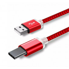 Type C 9 мм USB кабель для захищених смартфонів 2 метра червоний