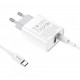 Блок живлення Hoco. C80A з кабелем Type C Швидка зарядка Quick Charge 3.0 USB 18W + Type C 20W Білий