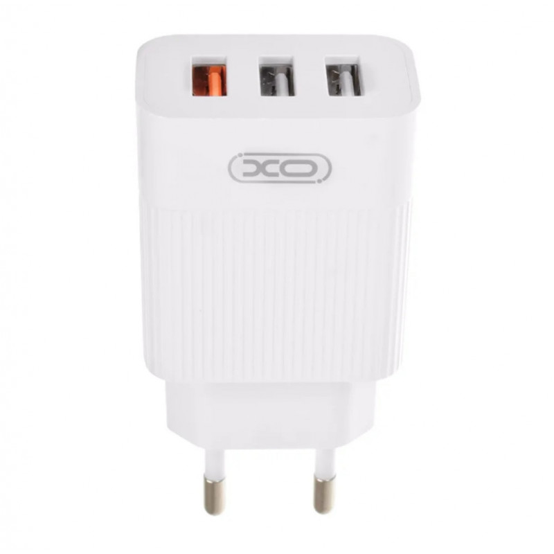 Оригінальний блок живлення XO-L72 з кабелем для Iphone 3 USB Швидка зарядка Quick Charge 3.0 Білий