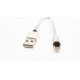 Магнитный кабель USB кабель для Iphone 6/7/8  X-CABLE Круглый 360 Градусов Серый