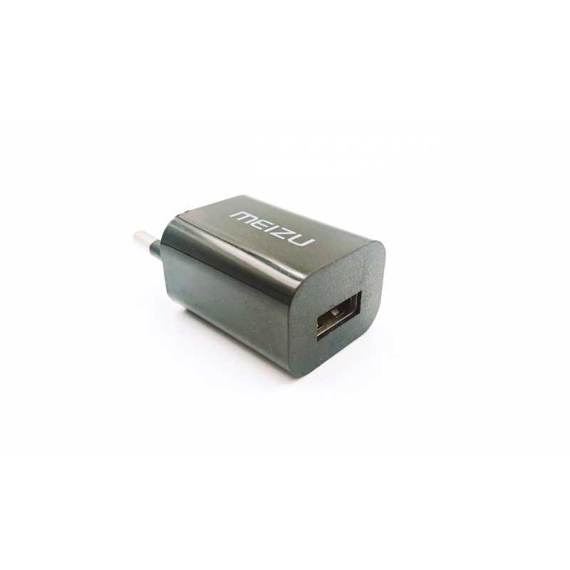 Зарядный блок питания USB Meizu ZH-GF637 5 Вольт 1 Ампер Черный
