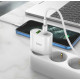 Блок живлення hoco. C95A  Quick Charge 3.0 18W + Type-C PD20W  Білий