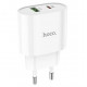 Блок живлення hoco. C95A  Quick Charge 3.0 18W + Type-C PD20W  Білий