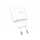Блок живлення hoco. C95A  Quick Charge 3.0 18W + Type-C PD20W  Білий