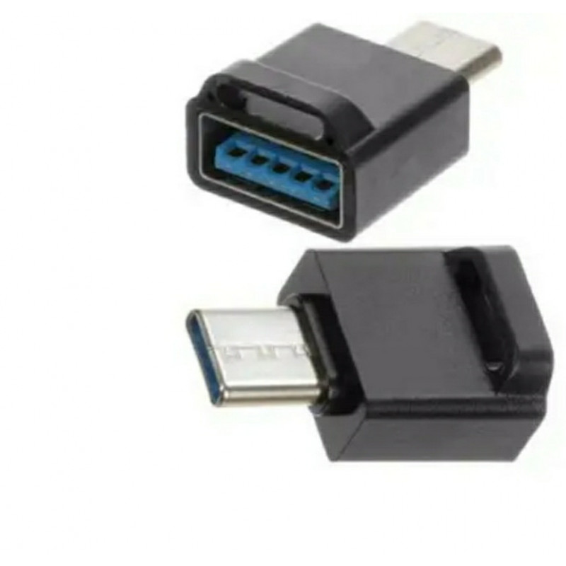 OTG Переходник USB Type-C 3.0 для карт памяти с ушком Черный
