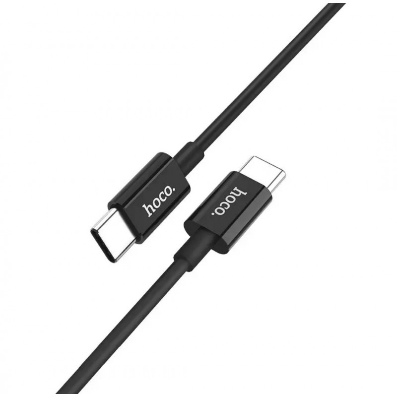Кабель Hoco. X23  Type-C на Type-C для смартфонів 1 метр Чорний