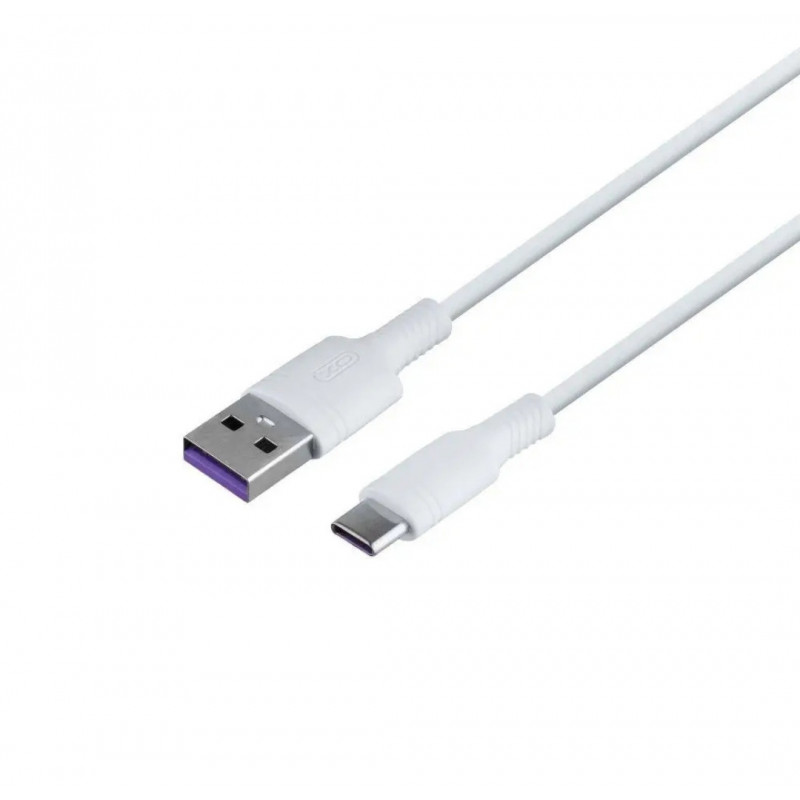 Блок питания XO-L81A с кабелем Type-C  Быстрая зарядка Quick Charge 3.0 USB 18W + Type C (PD 20W) Белый