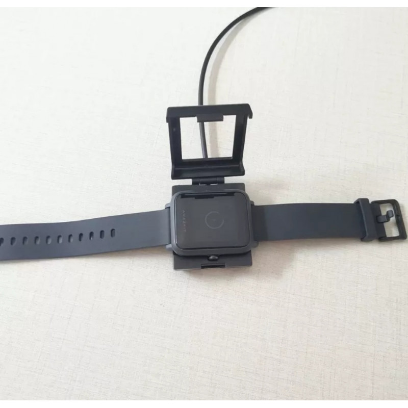 Зарядный USB кабель на умные часы Amazfit Bip S A1805 A1916 1 метр Черный
