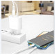 Блок живлення XO-L81A  з кабелем Type-C - Lightning (Iphone)  Швидка зарядка Quick Charge 3.0 USB 18W + Type C (PD 20W) Білий