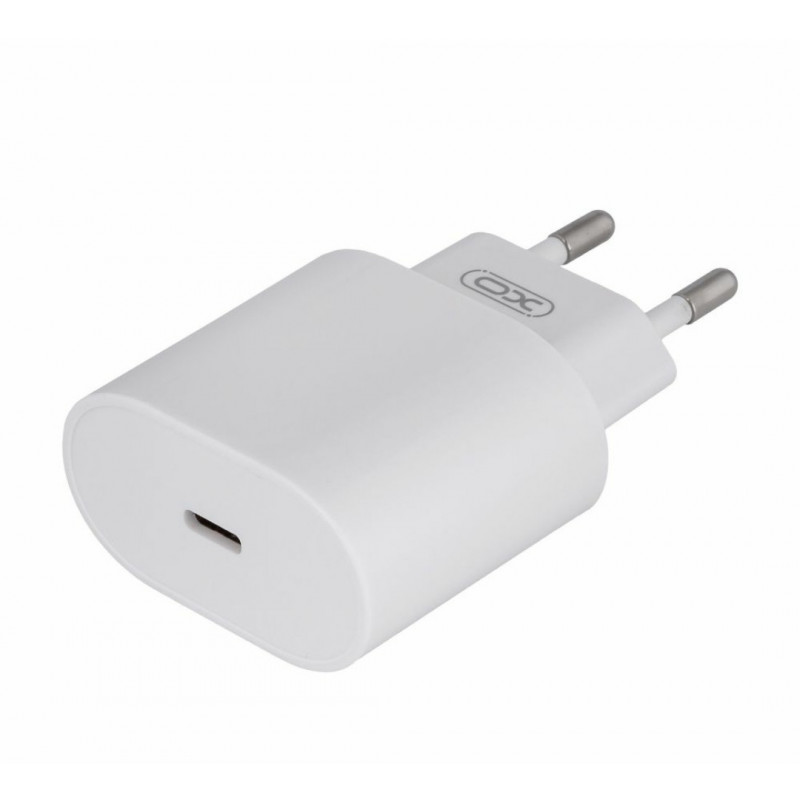 Блок живлення XO-L81B  з кабелем Type-C - Lightning (Iphone)  / Швидка зарядка Quick Charge 3.0 / 20W (PD 20W) Білий