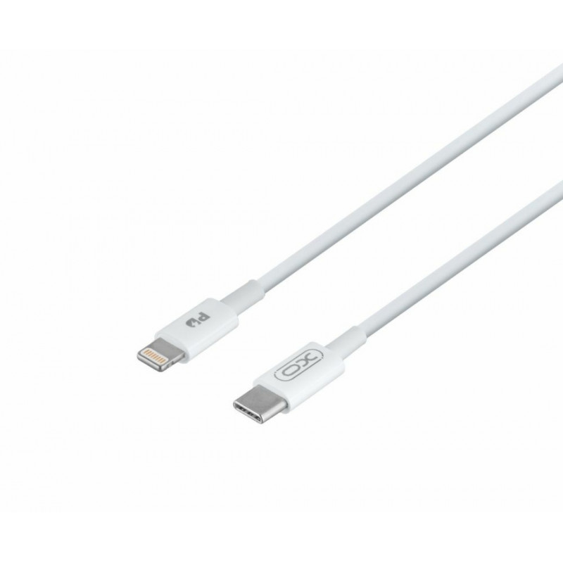 Блок живлення XO-L81B  з кабелем Type-C - Lightning (Iphone)  / Швидка зарядка Quick Charge 3.0 / 20W (PD 20W) Білий
