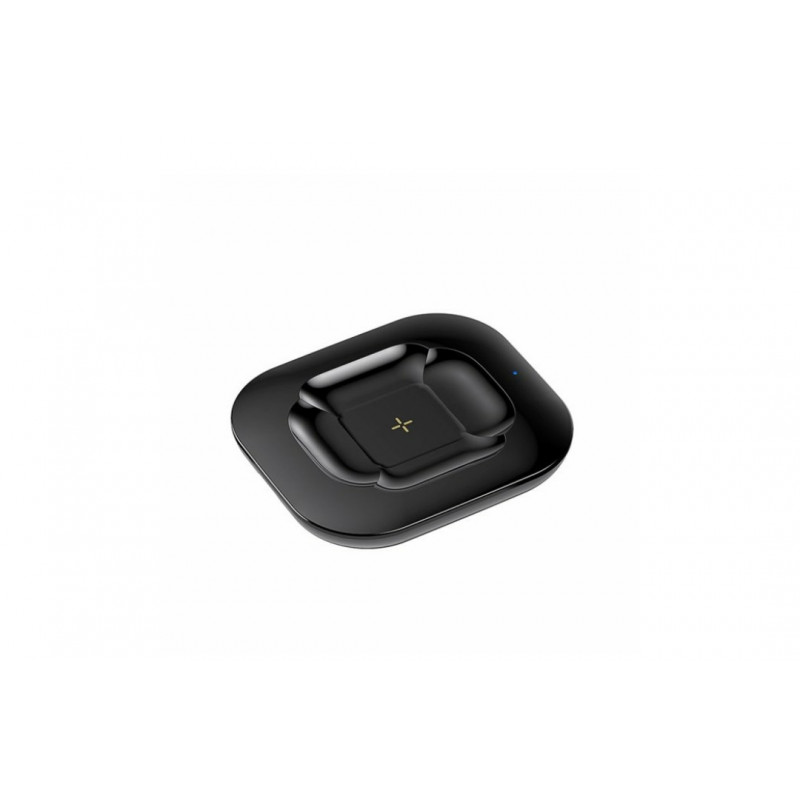 Безпровідна зарядка REMAX RP-W20 для смартфонів і навушників Apple Airpods / Швидка зарядка 10 Ват / Чорна