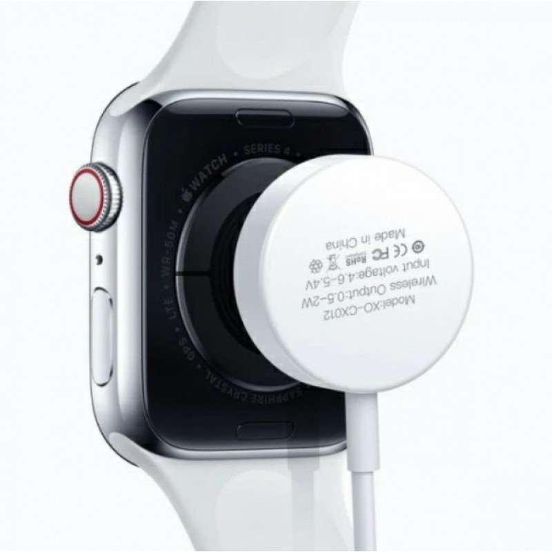 Безпровідний зарядний пристрій XO-CX012 для годинників Apple watch / 1 метр / Білий