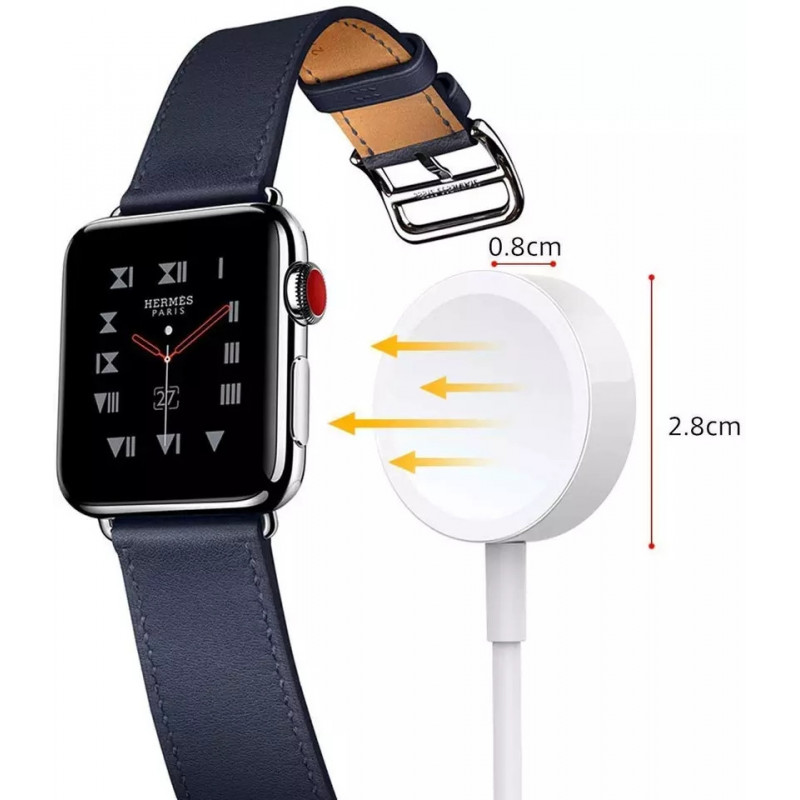 Безпровідний зарядний пристрій XO-CX012 для годинників Apple watch / 1 метр / Білий