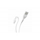 Кабель Micro - USB  hoco. X37 для смартфонів / 1 метр / до 2.4 Ампера / Білий