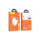 Блок живлення hoco. C93A  3 USB + дисплей + кабель lightning-USB / до 3.4 Ампер / Білий
