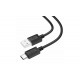 Кабель Hoco. X73 / Type-C - USB для смартфонів / Швидка зарядка 3 ампера / 1 метр / Чорний