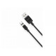 Магнітний Micro USB кабель XO-NB187 / Круглий / 360 Градусів / 100 см. / Чорний