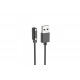 Магнітний фірмовий USB кабель для зарядки смарт-годинників Hoco Y9 / 60 см. / Чорний