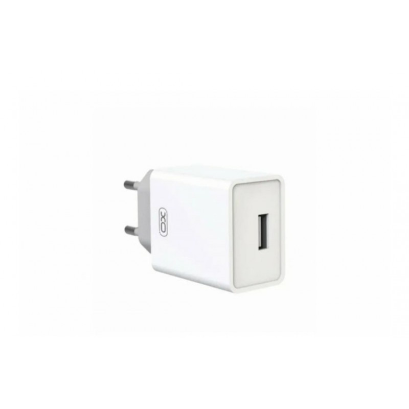 Блок живлення XO-L93 з кабелем Micro - USB / 5 вольт / 2.4 Ампера / 1 USB / Білий