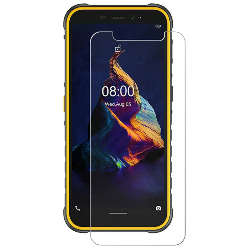 Закаленное защитное стекло на Ulefone Armor X8i / Прозрачное