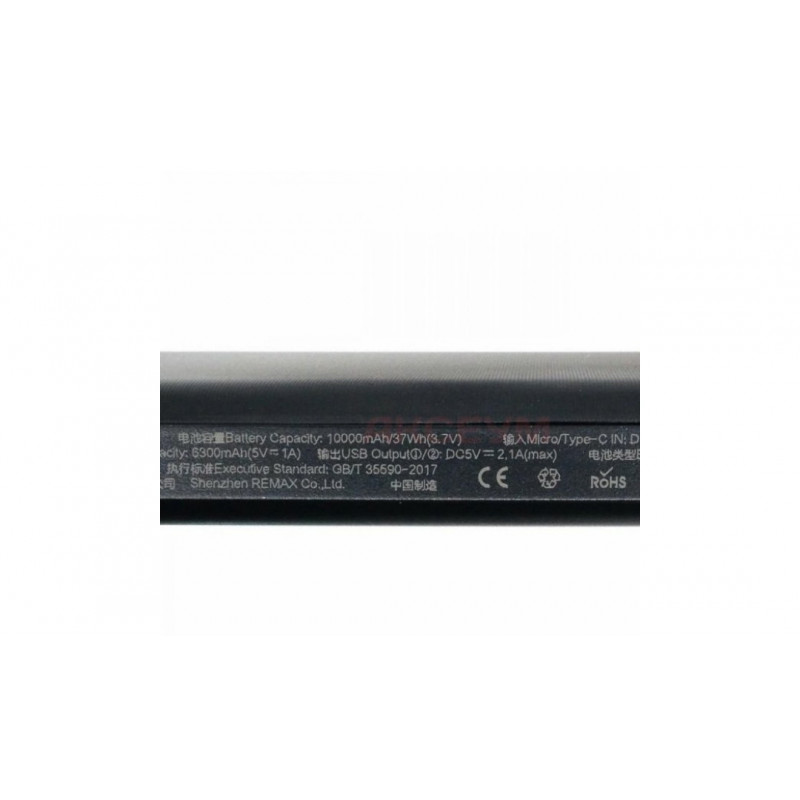 Зарядний Power Bank Remax RPP-96 / Швидка зарядка 5 вольт / 2.1 Ампера / 10000 mAh / Чорний