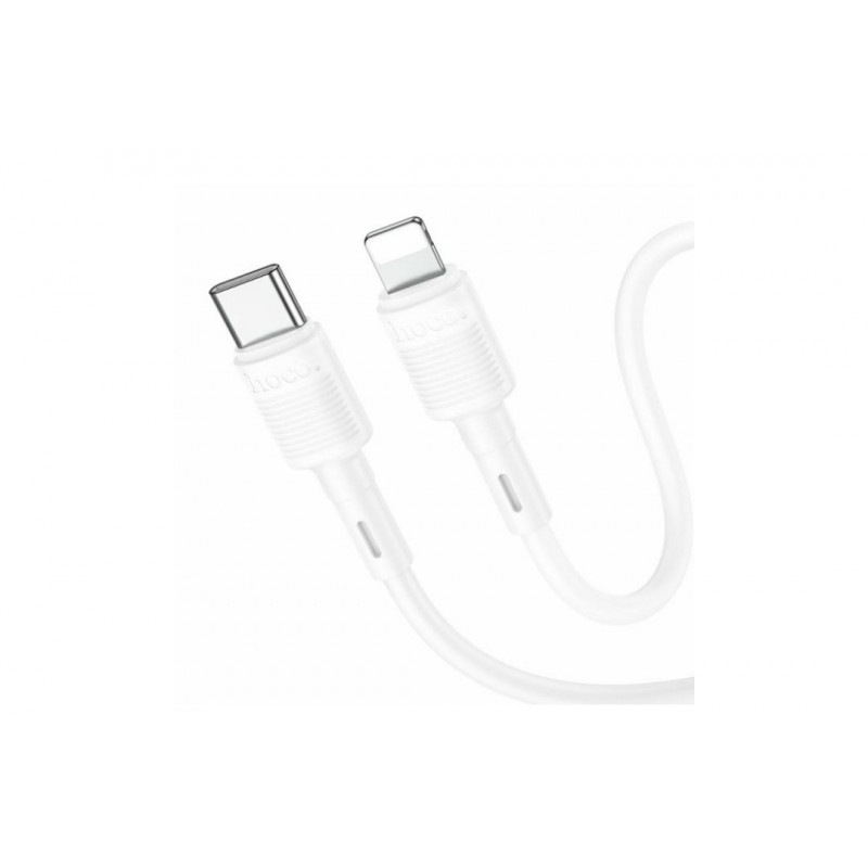 Кабель Hoco. X83 / Type-C - Lightning / для смартфонів / PD20W / 1 метр / Білий