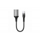 Type-C кабель OTG / XO-NB201 / USB 2.0 / Чорний