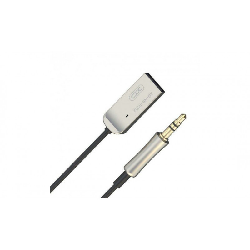 Bluetooth ресивер XO-NB-R202 / AUX аудио 3.5 mm. / 1 метр / Черно-Серый