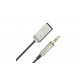 Bluetooth ресивер XO-NB-R202 / AUX аудио 3.5 mm. / 1 метр / Черно-Серый