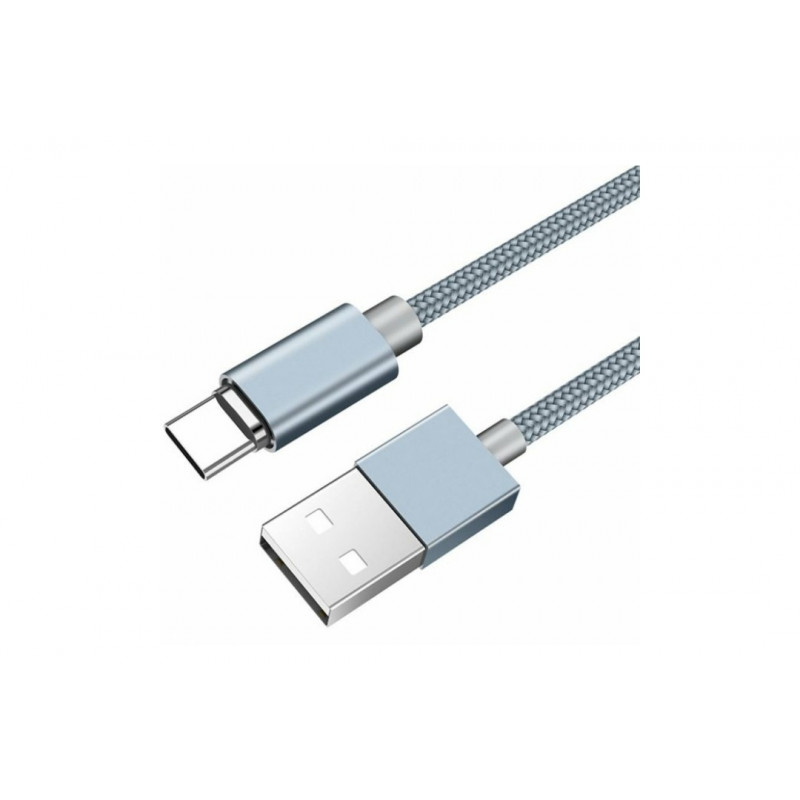Магнітний кабель Hoco U40A / Type-C - USB / 3 Ампера / 100 см. / Сірий
