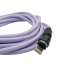 Магнітний кабель USLION 2 в 1 / Lightning (Iphone) - USB / 540 градусів / Круглий / 200 см. / Фіолетовий