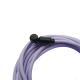 Магнітний кабель USLION 2 в 1 / Lightning (Iphone) - USB / 540 градусів / Круглий / 200 см. / Фіолетовий