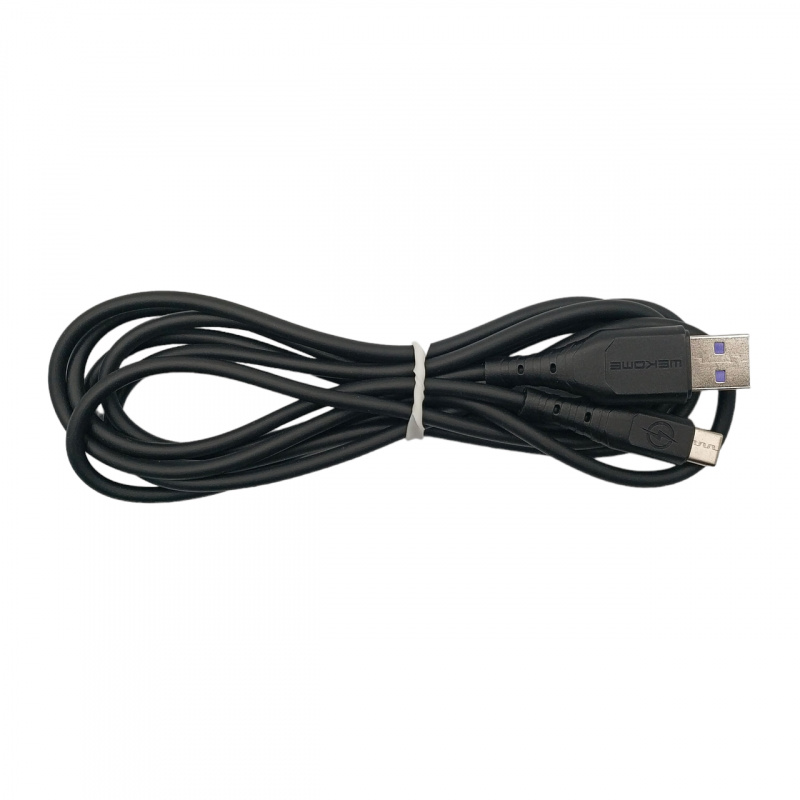 Кабель Wekome WDC-152 / Type-C - USB / Силіконовий / 6 ампер / 2 метра / Чорний