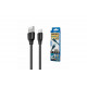 Кабель REMAX RC-138a / Type-C - USB / 2.4 ампер / 1 метр / Чорний