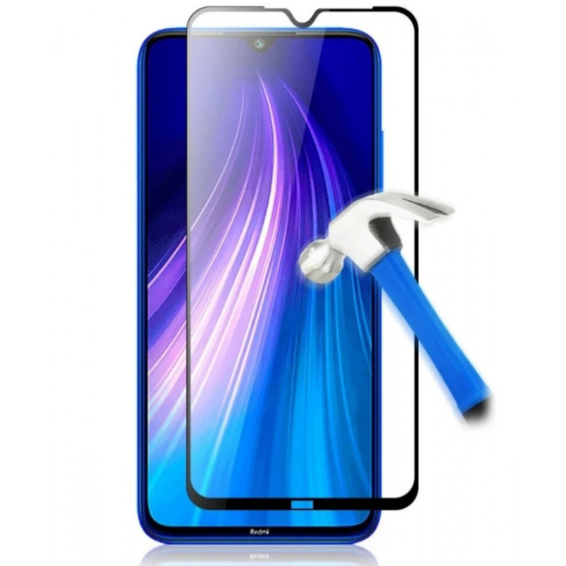 Загартоване захисне скло на Xiaomi Redmi Note 8 Чорне
