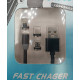 Магнітний кабель M3 3в1  Micro, Type-C, Lightning- USB / Круглий 360 Градусів / 100 см. / Чорний