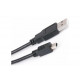 Кабель для плееров, колонок, видеорегистраторов с фильтром / Mini - USB / 1.5 метра / Черный